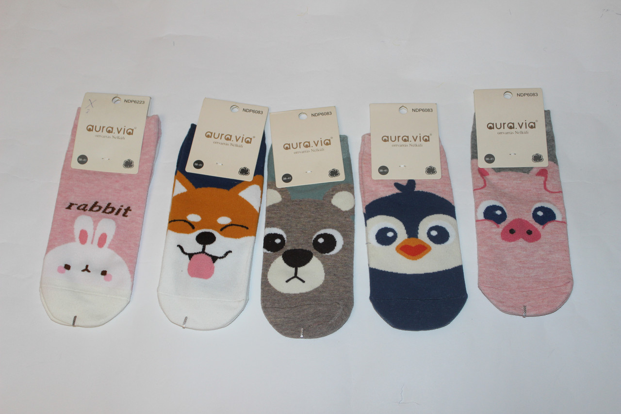 Шкарпетки з малюнком Забавні тварини Розмір 38 — 41