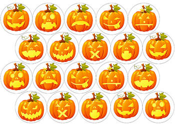 Вафельна картинка "Хелловін 18" А4, 20х30 см