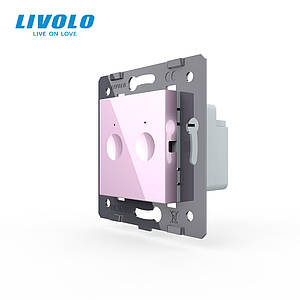 Механізм сенсорний вимикач Livolo Sense 2 каналу рожевий (782000217)