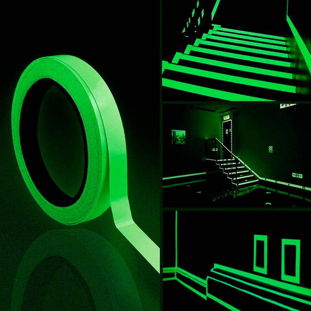 Люминесцентная клейкая лента светящаяся фосфорная HF Premium 5см
