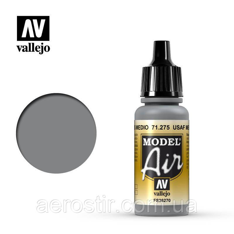 Акрилова фарба USAF Medium Gray 17 мл. Vallejo 71275