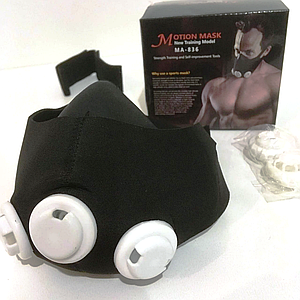 Тренувальна маска MOTION MASK — Маска для Тренування Дихання New Training Model MA-836