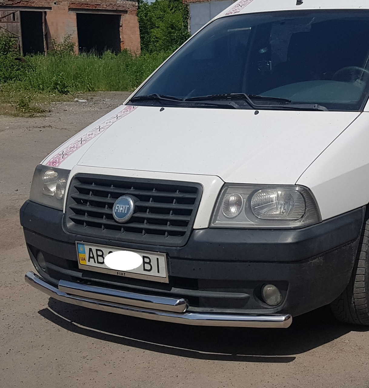 Кенгурник подвійний вус на Peugeot Expert (1995-2007) Пежо Експерт PRS, фото 1
