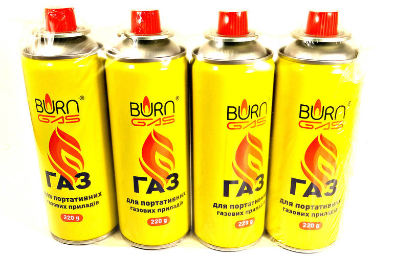 Газ для портативних газових приладів ВURN, 220мл
