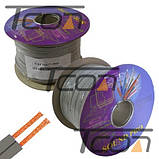 Кабель акустичний плоский JY-6112-1, 2х1,0мм2, мідь, сірий, фото 2