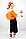 Дитячий карнавальний костюм для хлопчика Буратино No2, фото 3