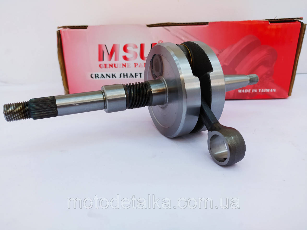 Колінвал (тюнінг) DIO AF27 шатун +0.9 mm "MSU" ТАЙВАНИНА (для ЦПГ 47mm)