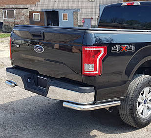 Захист заднього бампера на Ford F150 (2014-) одинарні кути