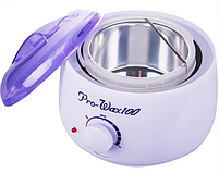 Набір Воскоплав баночний з терморегулятором WH-001 Pro-Wax100 з Воском Hot Wax 100г-2093, фото 5