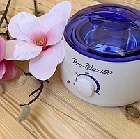 Набір Воскоплав баночний з терморегулятором WH-001 Pro-Wax100 з Воском Hot Wax 100г-2093, фото 7