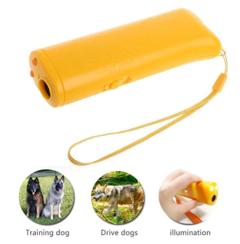 Ультразвуковий відлякувач собак c ліхтариком і функцією тренування VJTech AD-100-2106