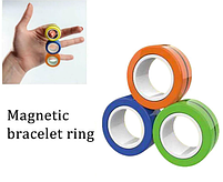Магнітні кільця антистрес спиннер/fingears magnetic rings/фингирс/fidget spinner /фиджет кільця-2120, фото 3