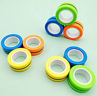 Магнітні кільця антистрес спиннер/fingears magnetic rings/фингирс/fidget spinner /фиджет кільця-2120, фото 5