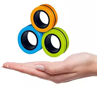 Магнітні кільця антистрес спиннер/fingears magnetic rings/фингирс/fidget spinner /фиджет кільця-2120, фото 7