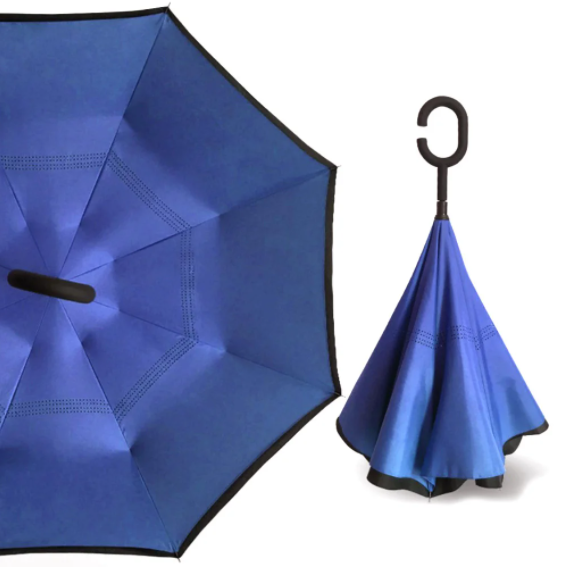 Зонт навпаки Up-Brella Темно-Синій-2135