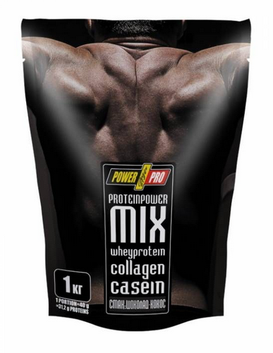 Багатокомпонентний протеїн Power Pro Protein MIX шоколад кокос 1 кг