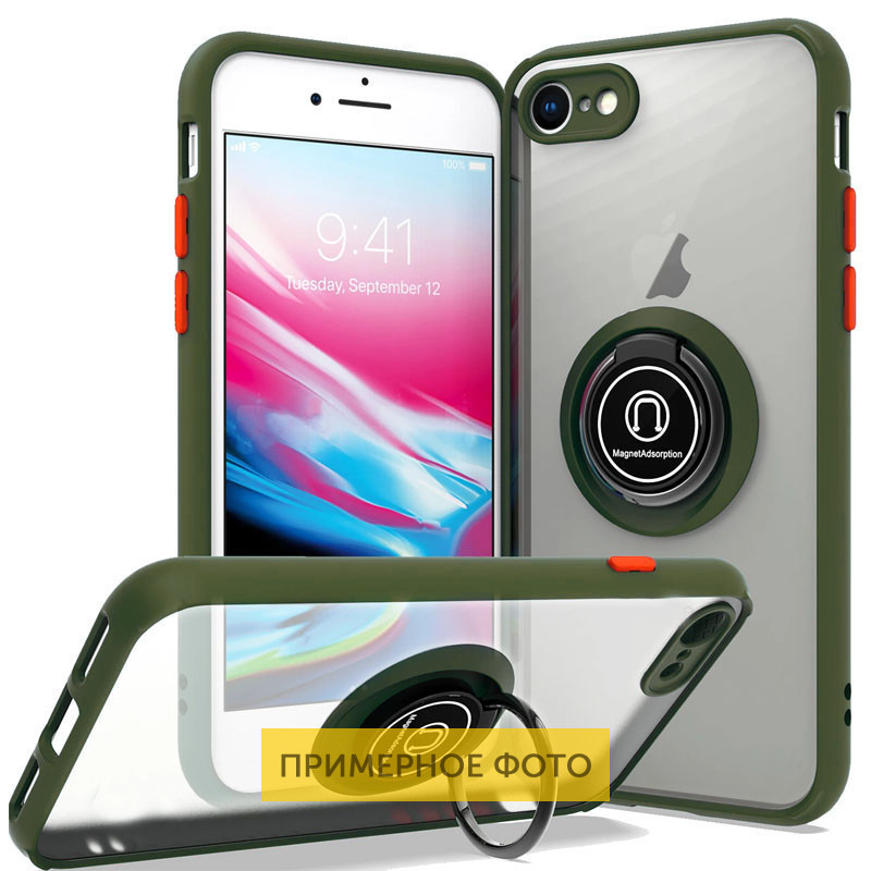 TPU+PC чохол Deen ColorEdgingRing під магнітний тримач для Xiaomi Redmi Note 9 / Redmi 10X