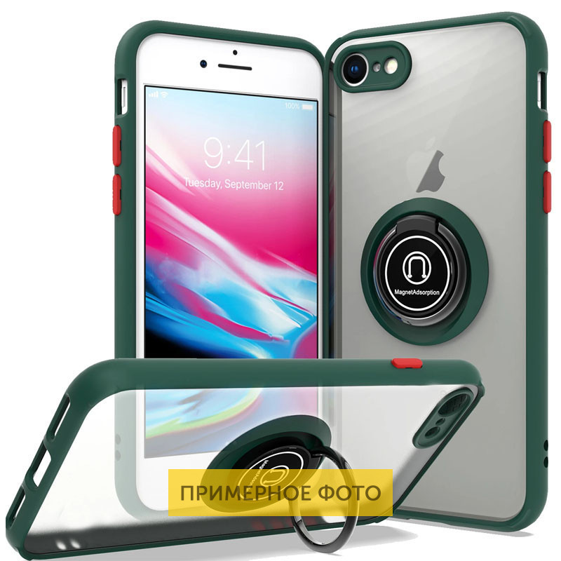 TPU+PC чохол Deen ColorEdgingRing під магнітний тримач для Xiaomi Redmi Note 9 / Redmi 10X