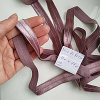 Резинка елитная швейная окантовка попаламка для стрингов, трусиков розово-коричневая #2 15мм