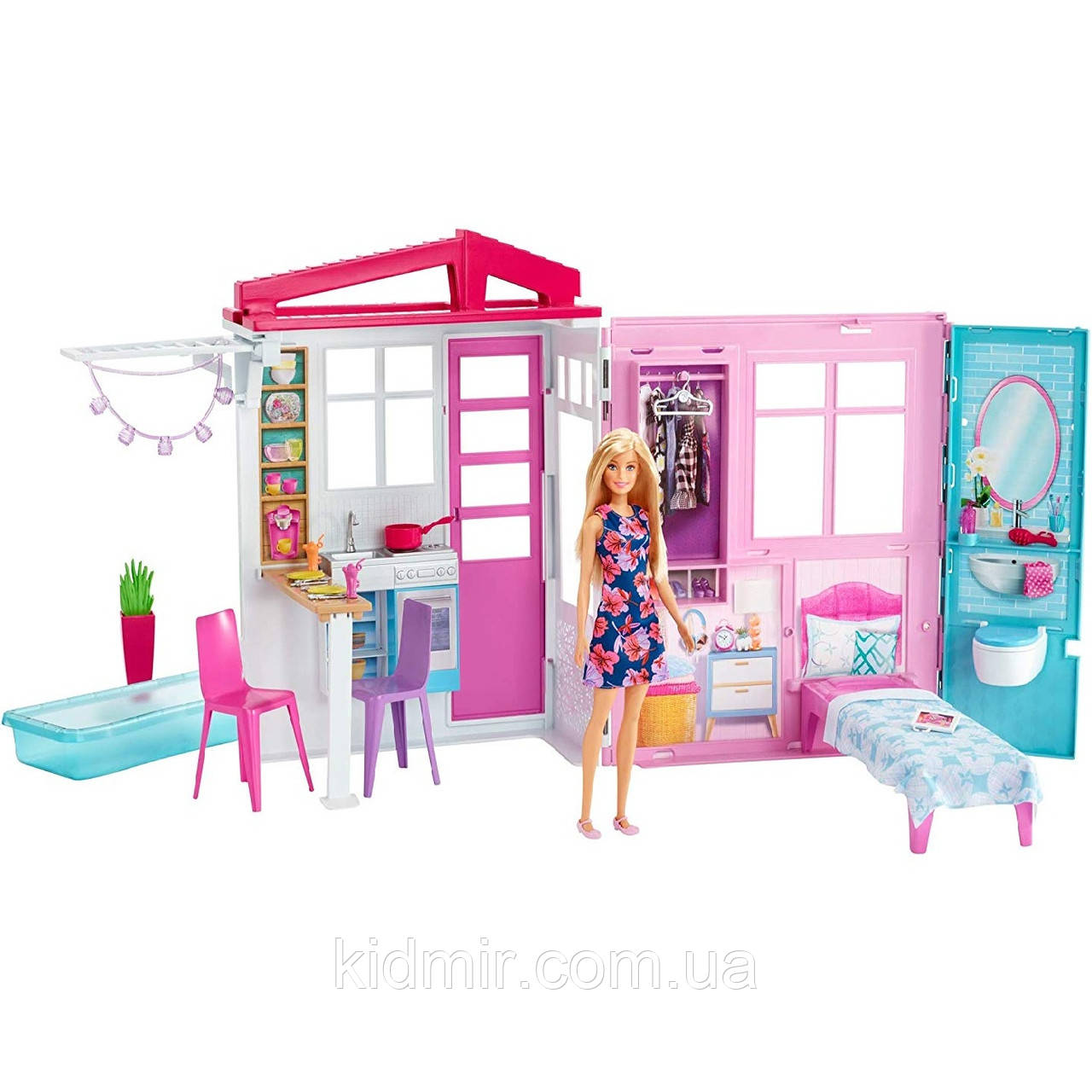 Будиночок Барбі з басейном Barbie Doll House Playset FXG55