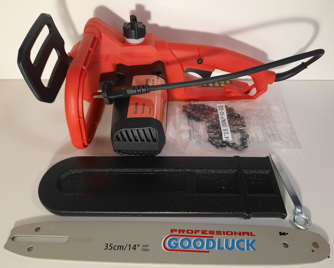 Пила ланцюгова GoodLuck 2900 (1 шина + 1 ланцюг) бічний двигун, фото 1