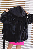 Женская шуба поперечка Шуба из искусственного меха tissavel
