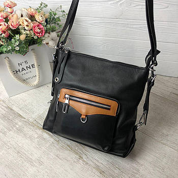 Шкіряна жіноча сумка-рюкзак Polina&Eiterou