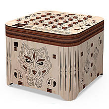 Дерев'яний конструктор Скатулка. Таємниця тигр, 89 ел