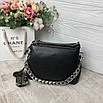 Жіноча стильна шкіряна сумка, фото 4