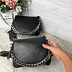 Жіноча стильна шкіряна сумка, фото 8