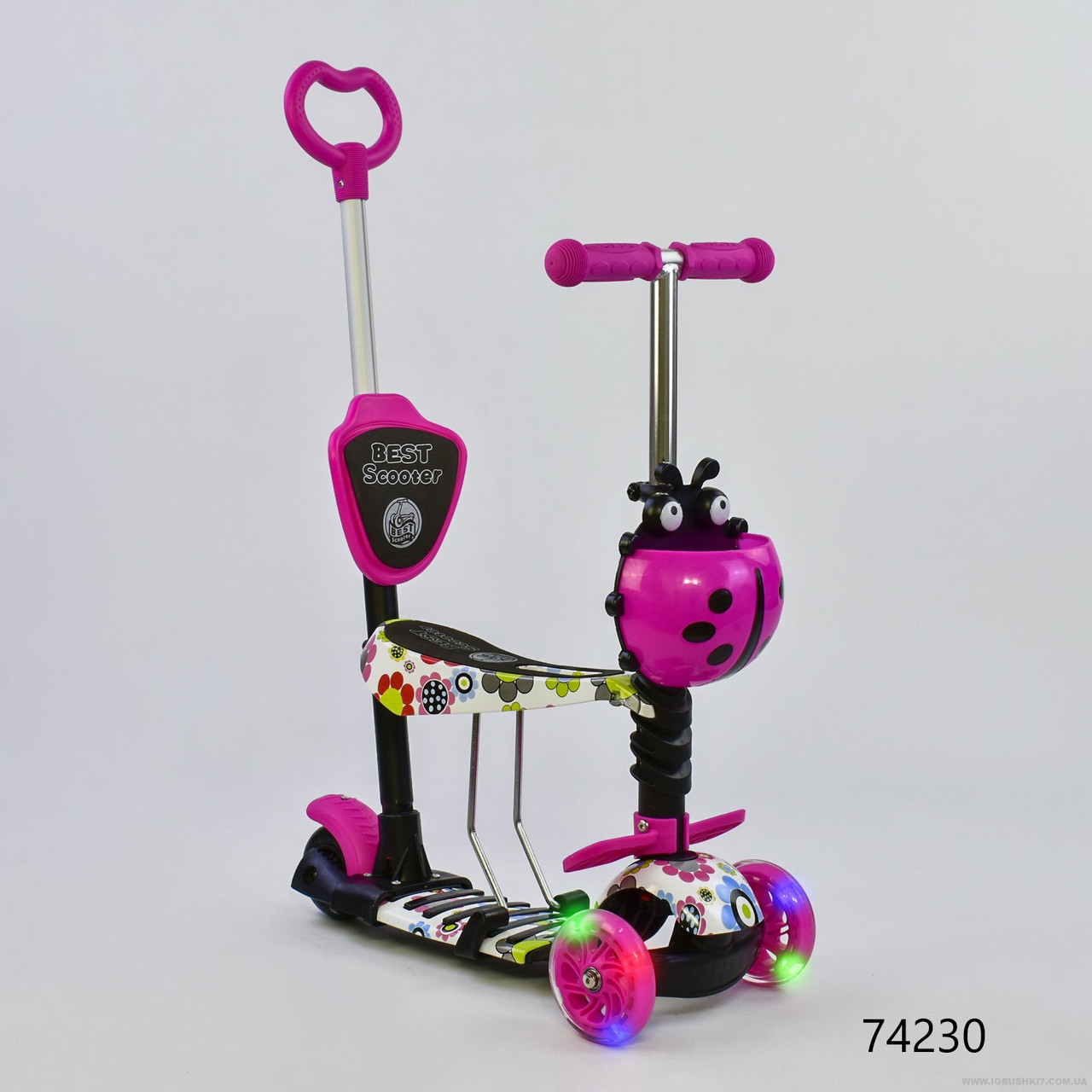 Самокат Best Scooter До 5 в 1 з ручкою (1 5 років), фото 1