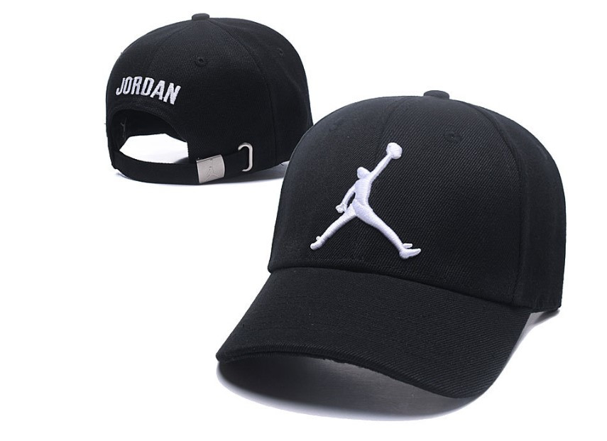 Кепка Бейсболка Jordan Джордан чорна з білим лого