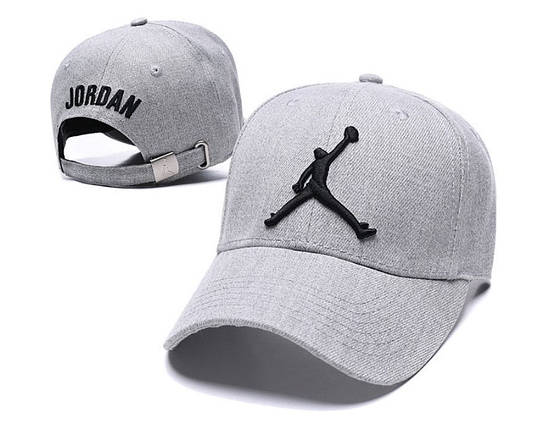 Кепка Бейсболка Jordan Джордан сіра з чорним лого, фото 1