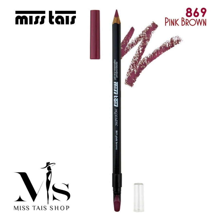 Miss Tais 869 Олівець для губ з аплікатором (pink brown)