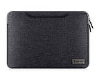 Сумка для ноутбука з діагоналлю до 16" Laptop Sleeve текстильна темно-сіра, фото 2