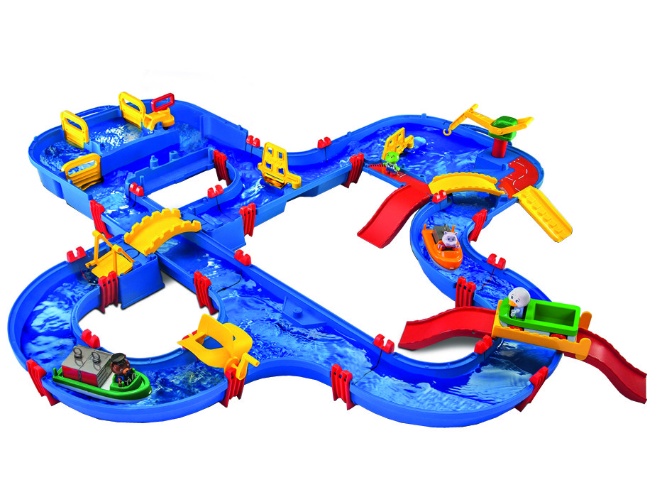 Ігровий набір BIG Аква Плей. Світ водних розваг з мостами 4 фігурки 79 аксес. у кейсі 3+ (8700001650)