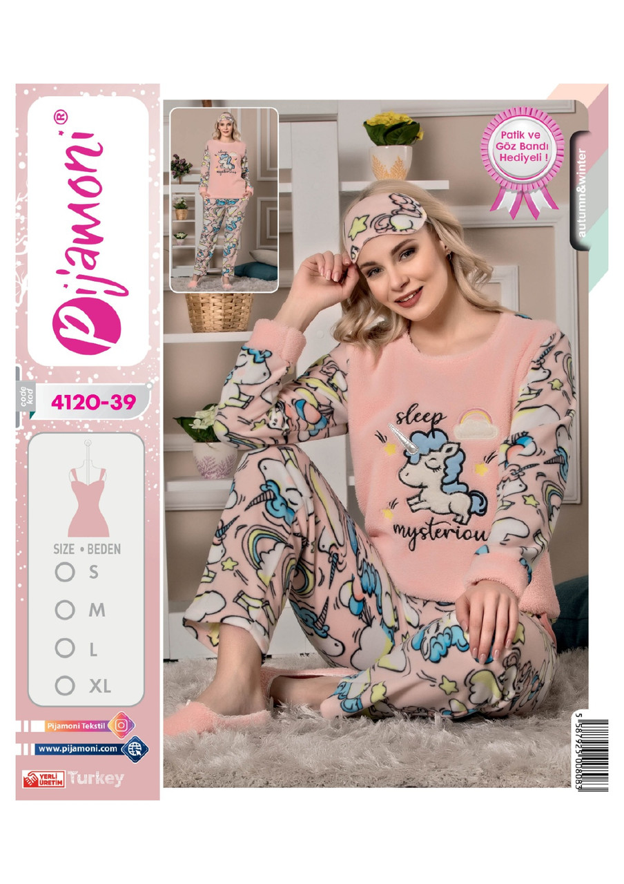 Жіноча тепла піжама з пов'язкою Sweet awakening