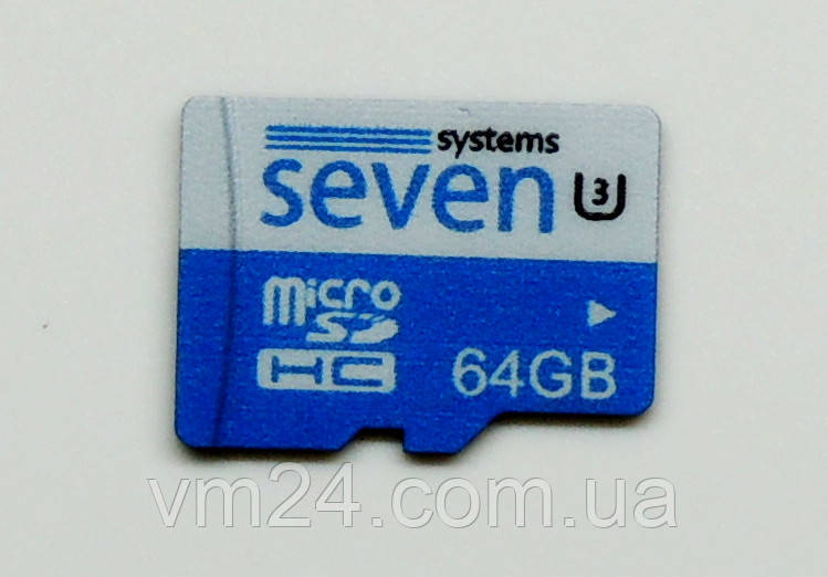 Картка пам'яті SEVEN Systems MicroSDHC 64 GB UHS-3 U3 (SD732U3) Class 10 SpeedFlash