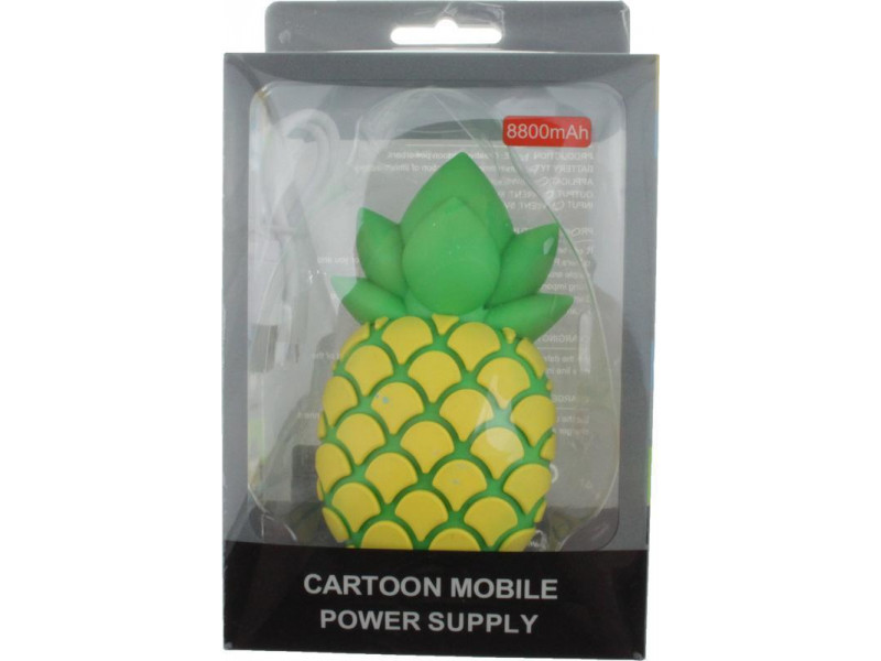 Power Bank Cartoon Series 3D Pineapple 8800mAh, Павербанк Ананас, цена