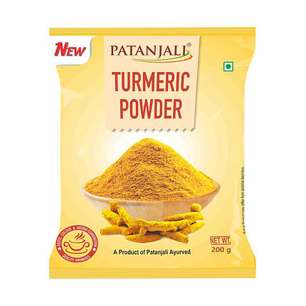 Порошок куркуми/Patanjali Turmeric Powder, 100 г (01/25), фото 3