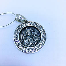 Срібний кулон-підвіс 16. Ладанка (Боже Матір)