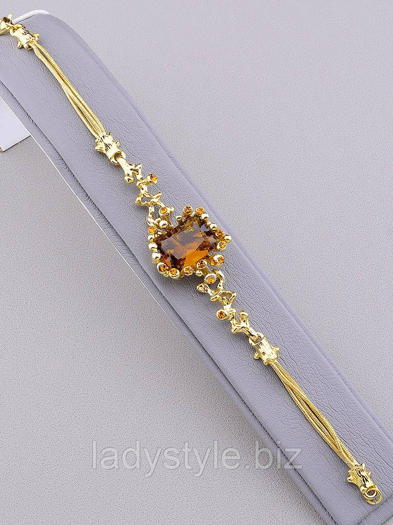 Золотистий браслет "Лувр" від студії LadyStyle.Biz, фото 1