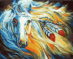 Розпис за номерами "Конь индейца"  Лавка Чудес 40 x 50 см (в коробке) (LC20044)