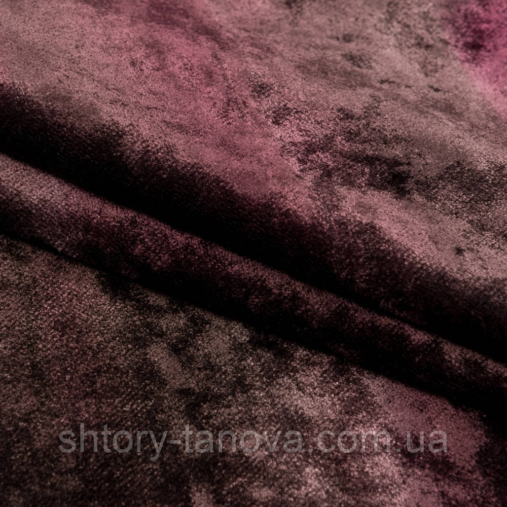 Тканина Велюр меблевий емілі/emily бордо т. коричневий, Оббивна тканина для меблів