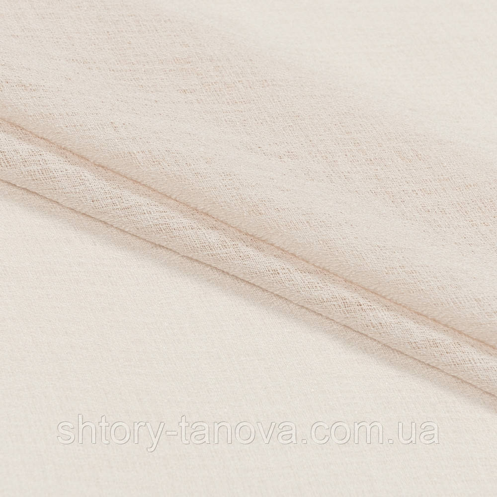 Тюль з обважнювачем марлевка САНТАЛЛ/CANTALL пудра, фото 1