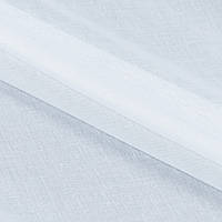 Легкий тюль батист, ткань для гардины под натуральную, Турция высота 315 см с утяжелителем белый-перламутр