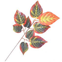 Гілка листя горіха осіннє листя (золота осінь) 57см ( 12 шт в уп)