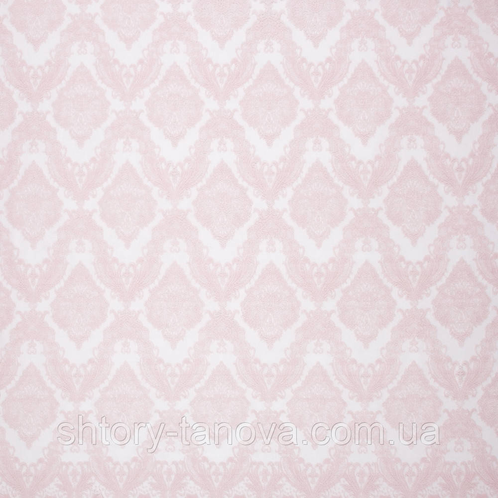 Гипюр для пошива тюля медальоны розовый - фото 1 - id-p1269111019