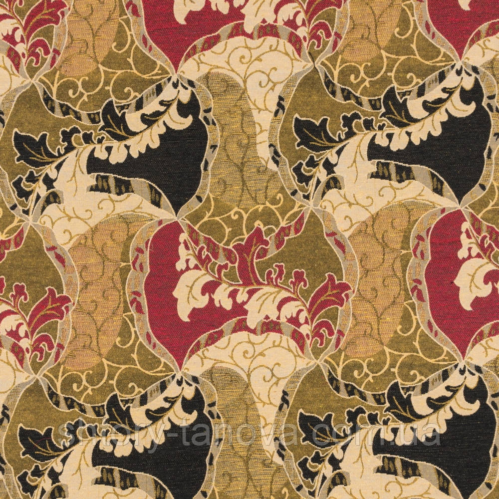 Гобелен морис беж/ бордо, фото 1