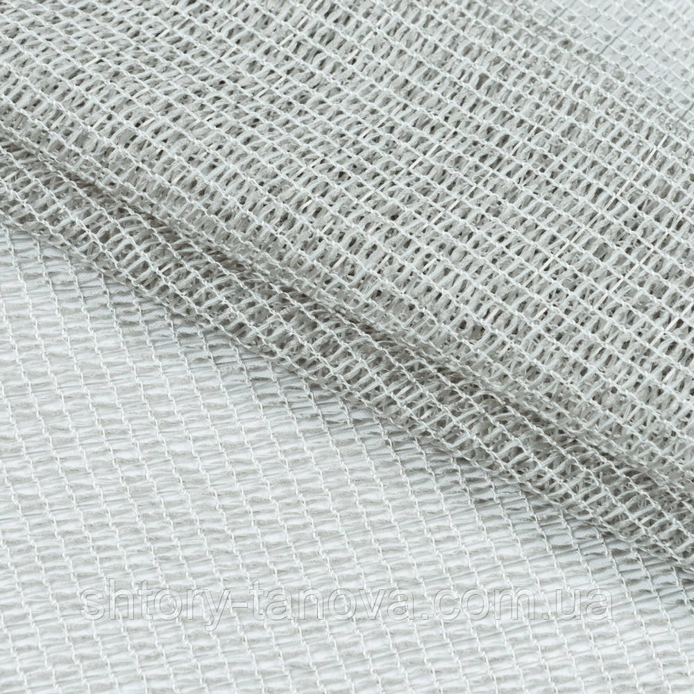 Тюль сетка с утяжелителем АФРА св. серый, фото 1
